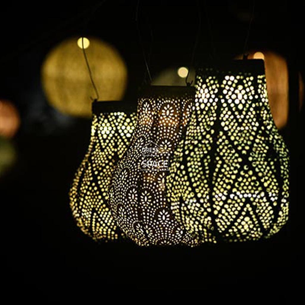 Lace Bulb 16 - Taupe Solar Lantern Outdoor Lighting Lumiz