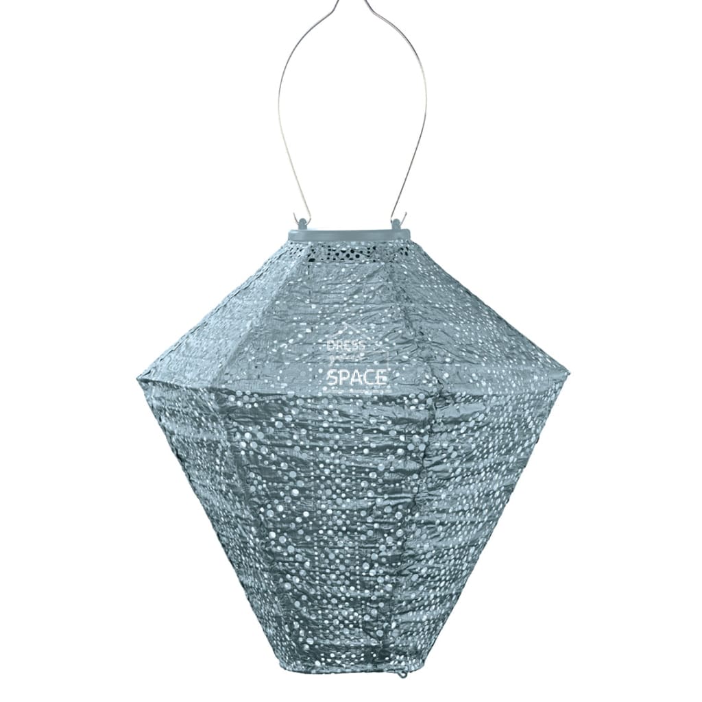 Lace Diamond 28 - Grey Blue - Solar Lantern - Outdoor Lighting - Lumiz