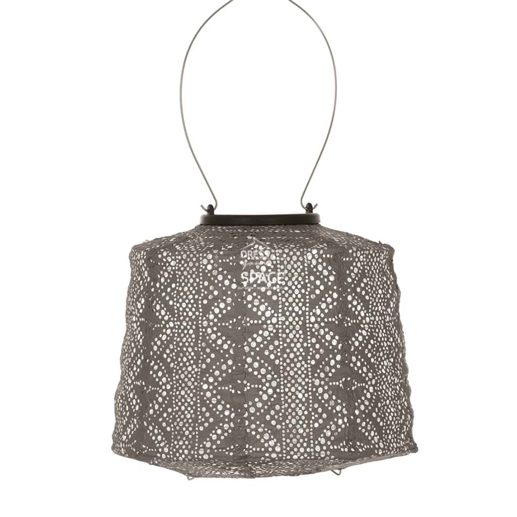 Lace Lampshade 20 - Taupe - Solar Lantern - Outdoor Lighting - Lumiz