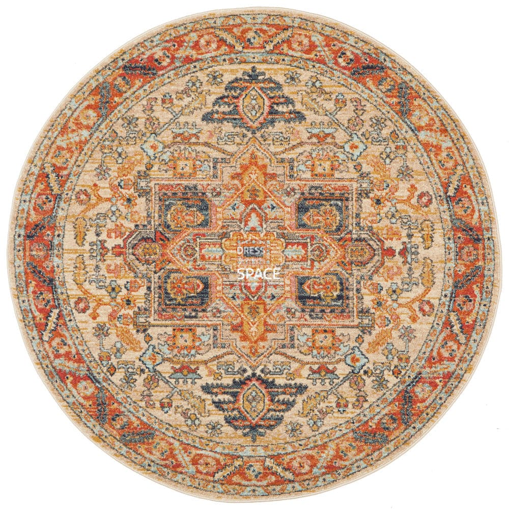 Legacy 850 Rust Round Rug - Indoor Round Rug - Rug Culture