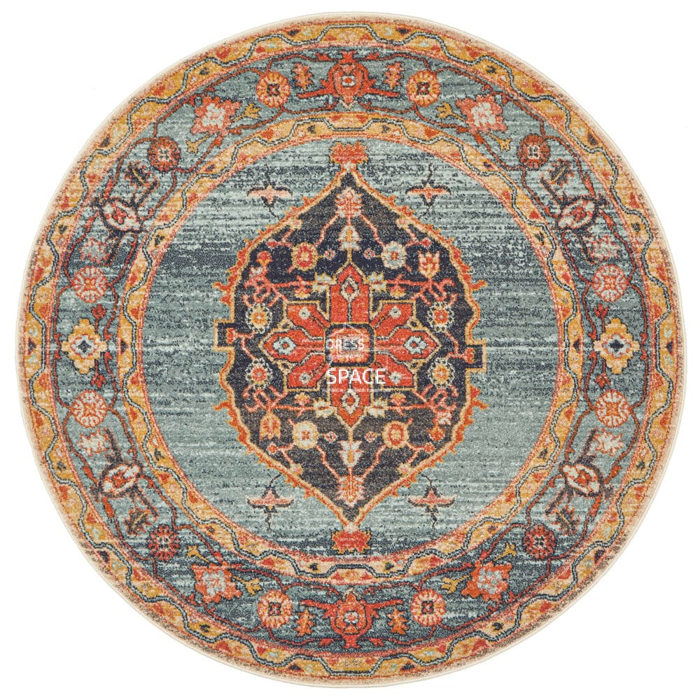 Legacy 862 Rust Round Rug - Indoor Round Rug - Rug Culture