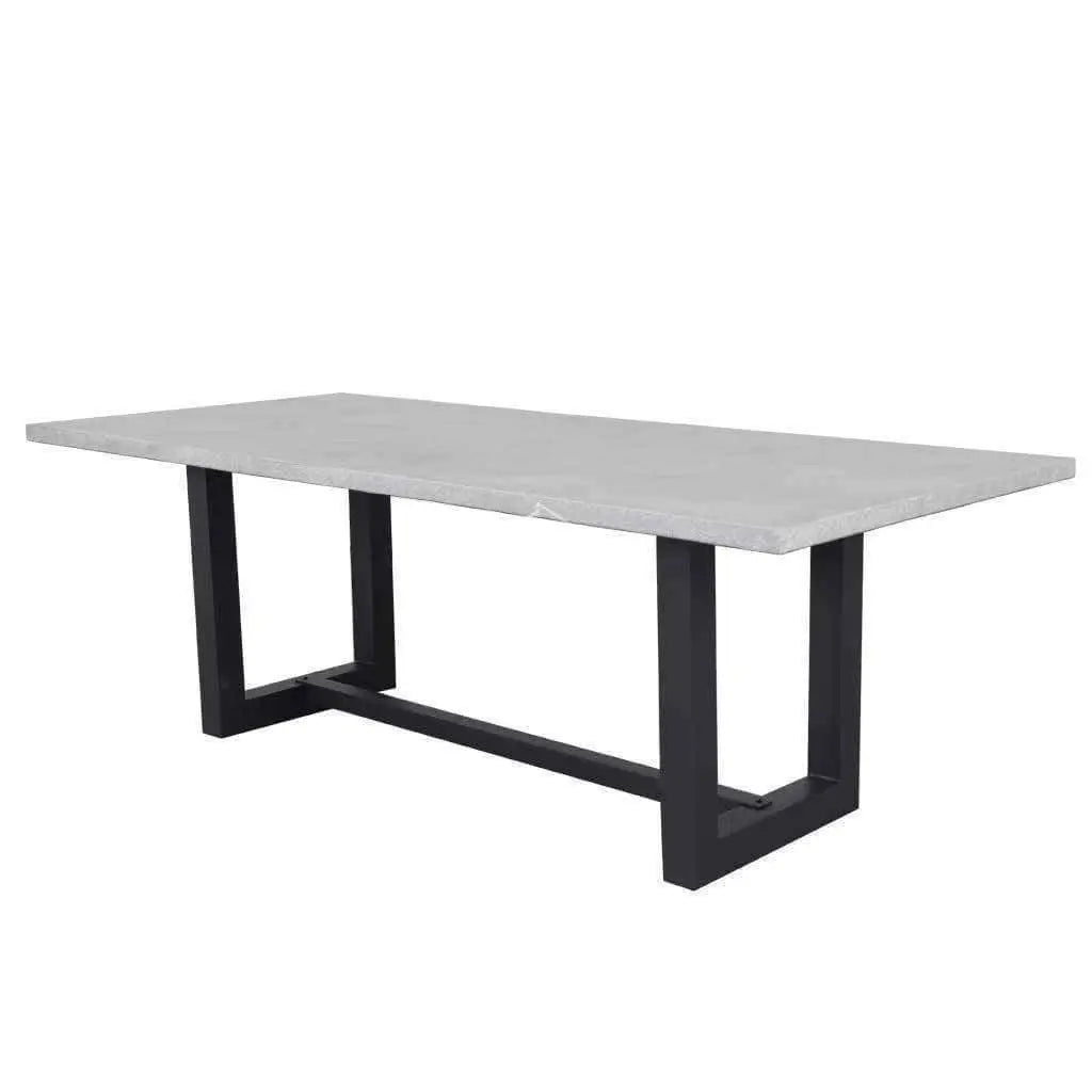 Leon Concrete - Nardi Net Chair 9 Piece Set - Outdoor Dining Set - DYS Outdoor