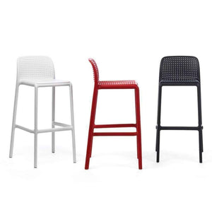 Lido Bar Stool - White - Outdoor Bar Stool - Nardi