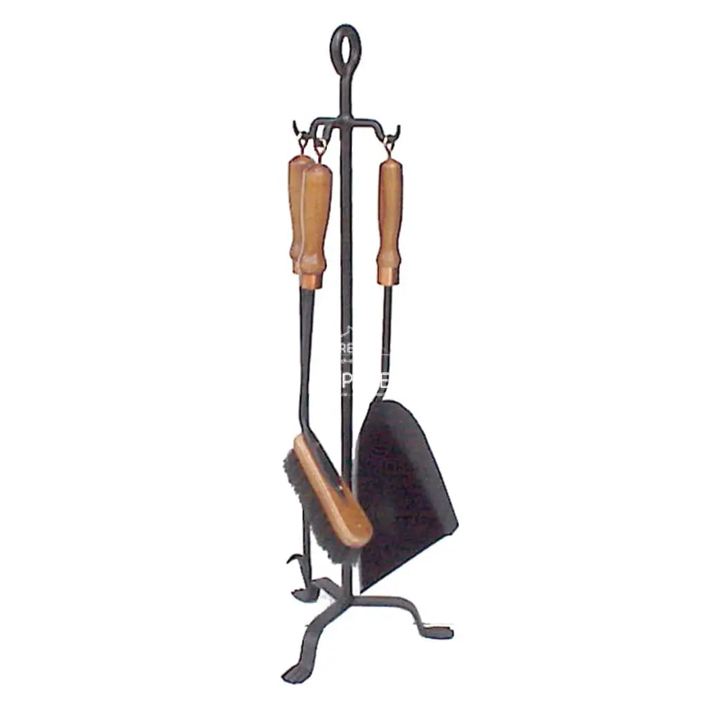 Linz 3pce + Stand Tool Set - Fireplace Tool Set - DYS Fireplace Accessories