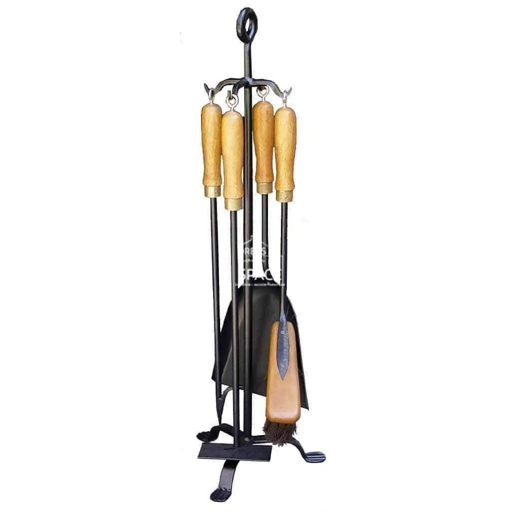 Linz 4P Fireplace Tool Set - Fireplace Tool Set - DYS Fireplace Accessories