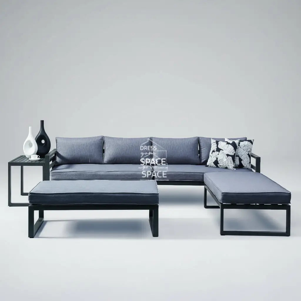 Long Beach Modular Lounge - Grey - Outdoor Lounge Set - DYS Outdoor