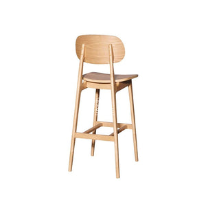 Luanne Counter Stool - 67cm Seat Height - Natural Frame / Natural Veneer Seat - Indoor Counter Stool - DYS Indoor