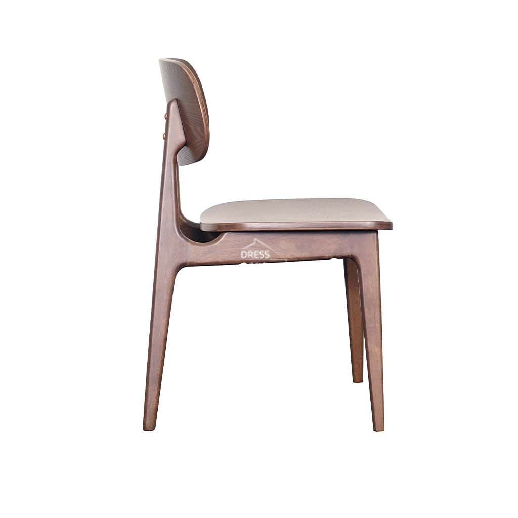 Luanne Dining Chair - Light Walnut Frame / Light Walnut Veneer Seat - Indoor Dining Chair - DYS Indoor