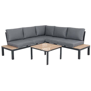 Maddox 3 Piece Corner Lounge - Charcoal - Outdoor Lounge - DYS Outdoor