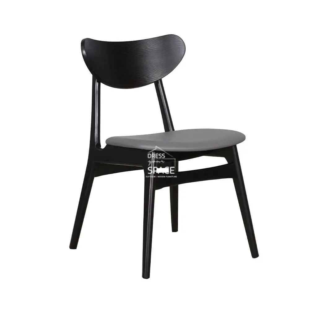 Martina Chair - Black/Charcoal PU - Indoor Dining Chair - DYS Indoor