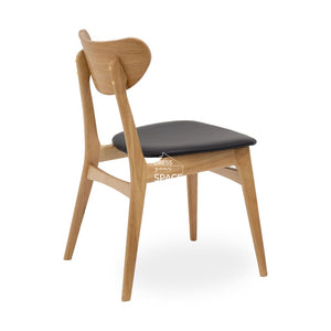 Martina Chair - Natural/Black PU - Indoor Dining Chair - DYS Indoor
