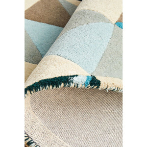 Matrix Pure Wool 901 Turquoise Round Rug - Indoor Round Rug - Rug Culture