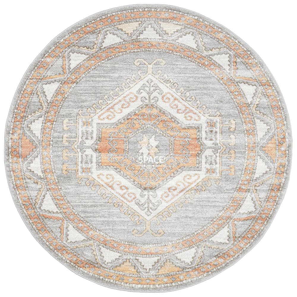 Mayfair Caitlen Grey Round Rug - Indoor Round Rug - Rug Culture