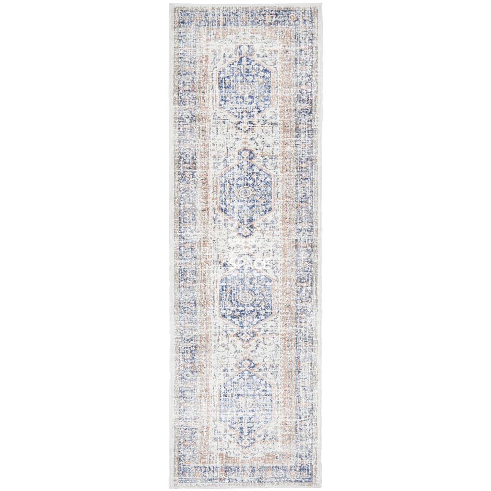 Mayfair Lorissa Blue Runner Rug - Indoor Hallway Runner - Rug Culture