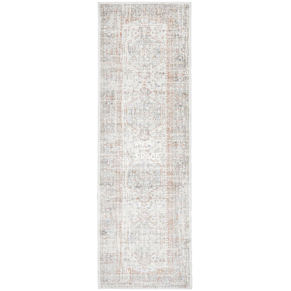 Mayfair Lorissa Silver Runner Rug - Indoor Hallway Runner - Rug Culture