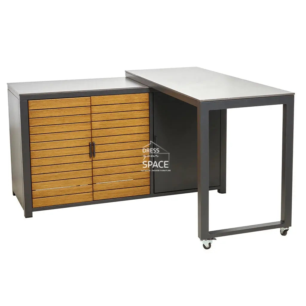Miller Outdoor Swivel Kitchen Bench with Storage - Outdoor Kitchen - DYS Outdoor
