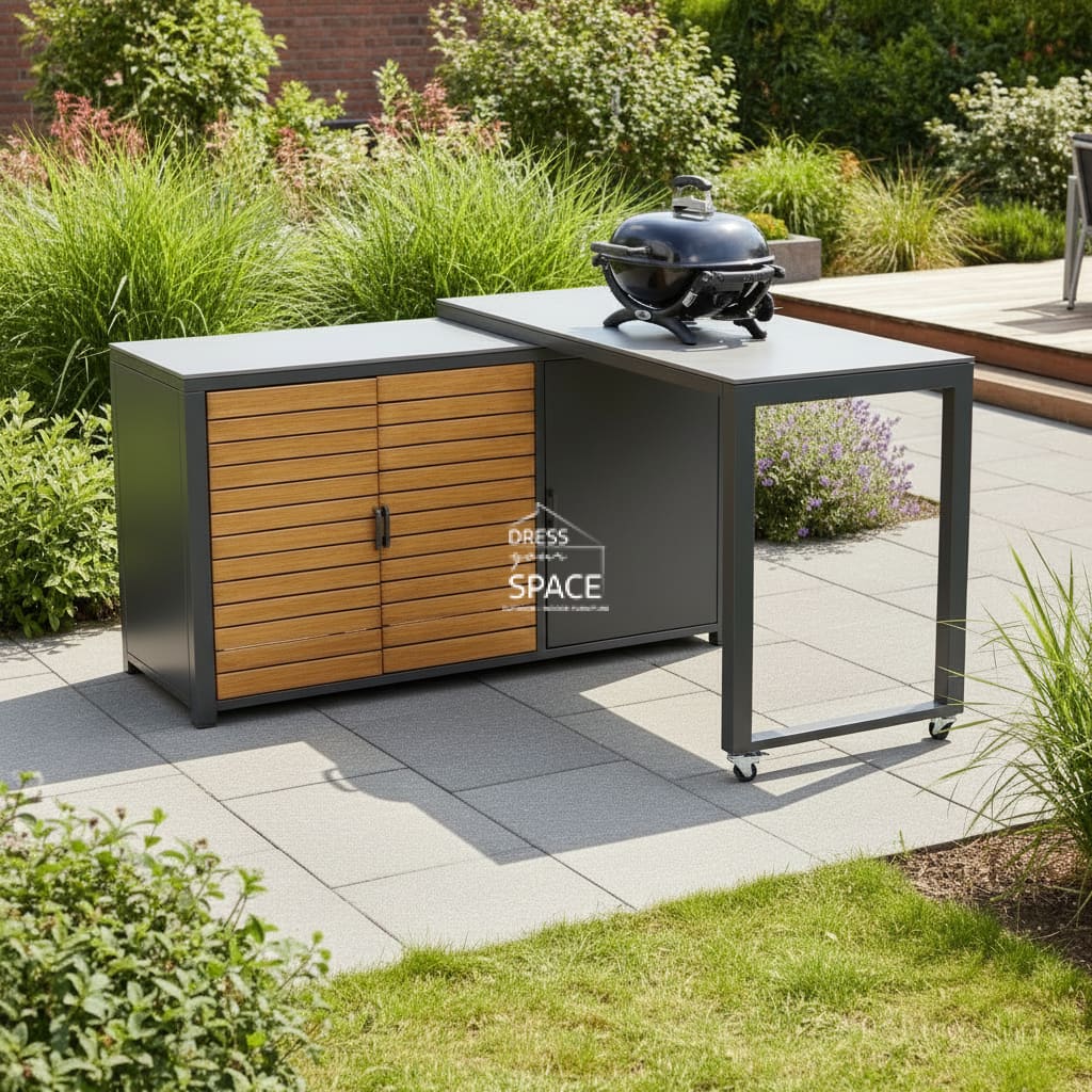 Miller Outdoor Swivel Kitchen Bench with Storage - Outdoor Kitchen - DYS Outdoor