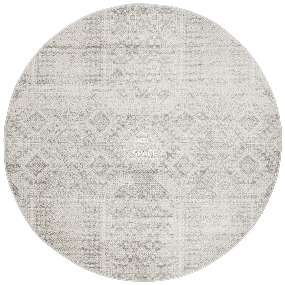 Mirage 351 Silver Round Rug - Indoor Round Rug - Rug Culture