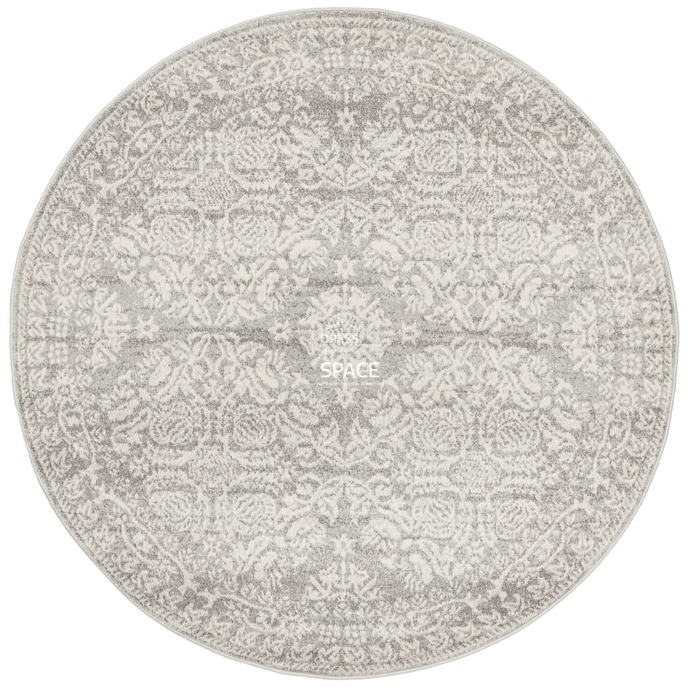 Mirage 358 Silver Round Rug - Indoor Round Rug - Rug Culture