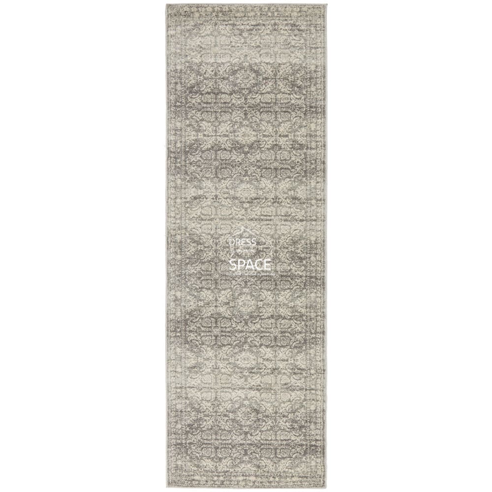 Mirage 358 Silver Runner Rug - Indoor Hallway Runner - Rug Culture