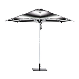 Monaco Umbrella - Premium Fabric - Black Stripe - Outdoor Umbrella - Instant Shade