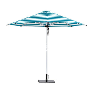 Monaco Umbrella - Premium Fabric - Turquoise Stripe - Outdoor Umbrella - Instant Shade