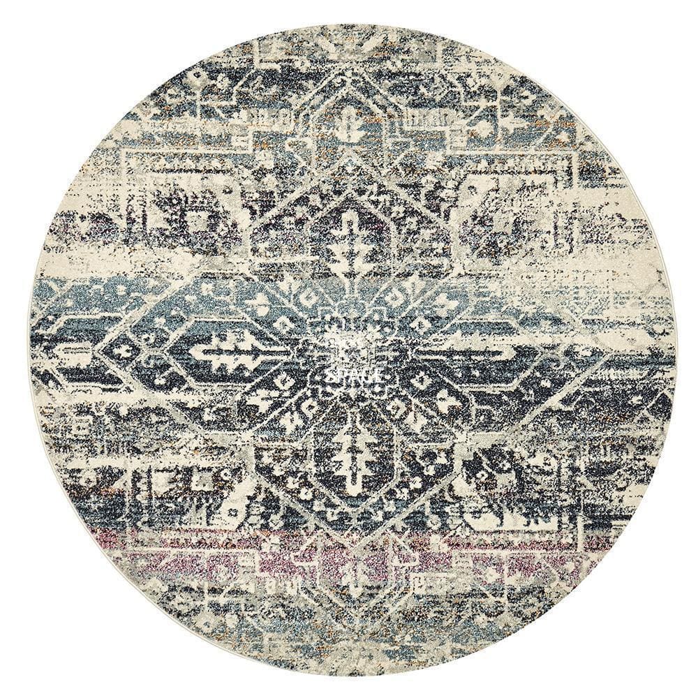 Museum Layton Blue Round Rug
