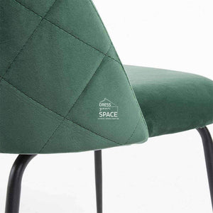 Mystere Chair - Emerald Velvet - Indoor Dining Chair - La Forma