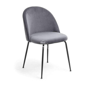 Mystere Chair - Grey Velvet - Indoor Dining Chair - La Forma