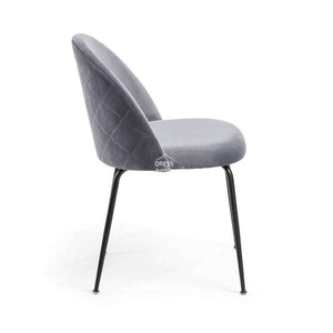 Mystere Chair - Grey Velvet - Indoor Dining Chair - La Forma