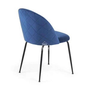 Mystere Chair - Navy Blue Velvet - Indoor Dining Chair - La Forma