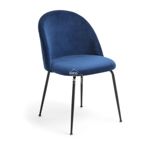 Mystere Chair - Navy Blue Velvet - Indoor Dining Chair - La Forma