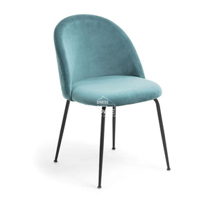 Mystere Chair - Teal Velvet - Indoor Dining Chair - La Forma