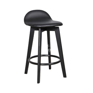 Nadia Stool - Black/Black PU - Indoor Counter Stool - DYS Indoor