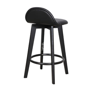 Nadia Stool - Black/Black PU - Indoor Counter Stool - DYS Indoor