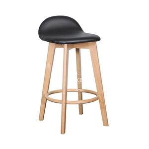 Nadia Stool - Natural/Black PU - Indoor Counter Stool - DYS Indoor