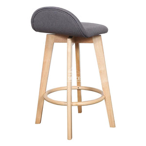 Nadia Stool - Natural/Truffle Fabric - Indoor Counter Stool - DYS Indoor