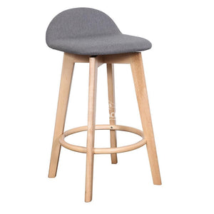 Nadia Stool - Natural/Truffle Fabric - Indoor Counter Stool - DYS Indoor