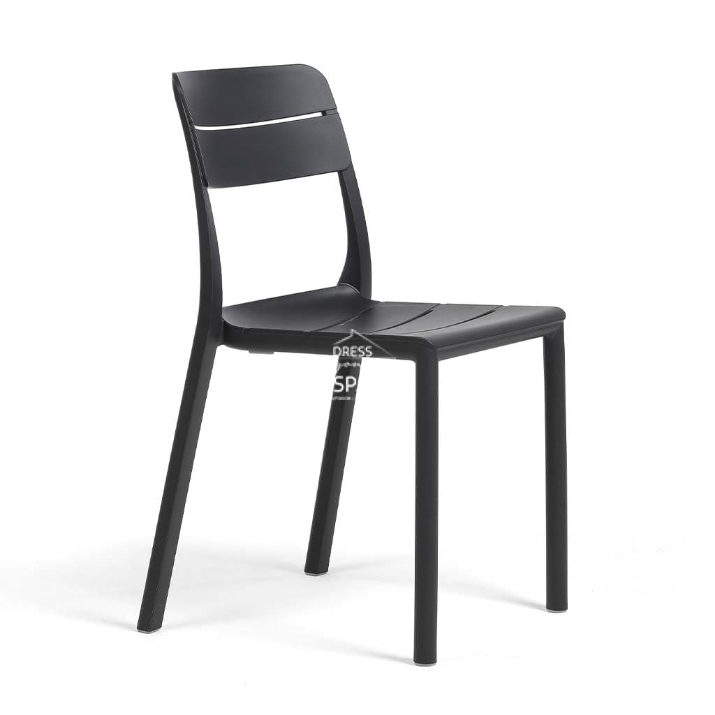 Nardi Cassia Resin Outdoor Armless Chair - Anthracite - PRE-ORDER FOR LATE JANUARY 2026 DELIVERY - Outdoor Chair - Nardi