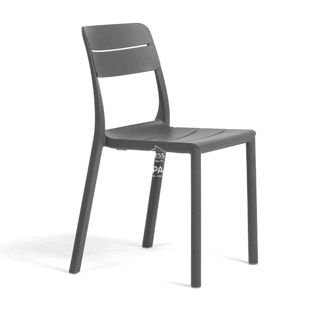 Nardi Cassia Resin Outdoor Armless Chair - Basalto - PRE-ORDER FOR LATE JANUARY 2026 DELIVERY - Outdoor Chair - Nardi