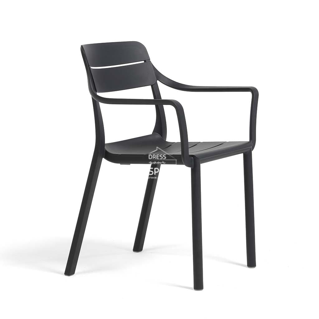 Nardi Cassia Resin Outdoor Dining Chair - Anthracite - PRE-ORDER FOR LATE JANUARY 2026 DELIVERY - Outdoor Chair - Nardi