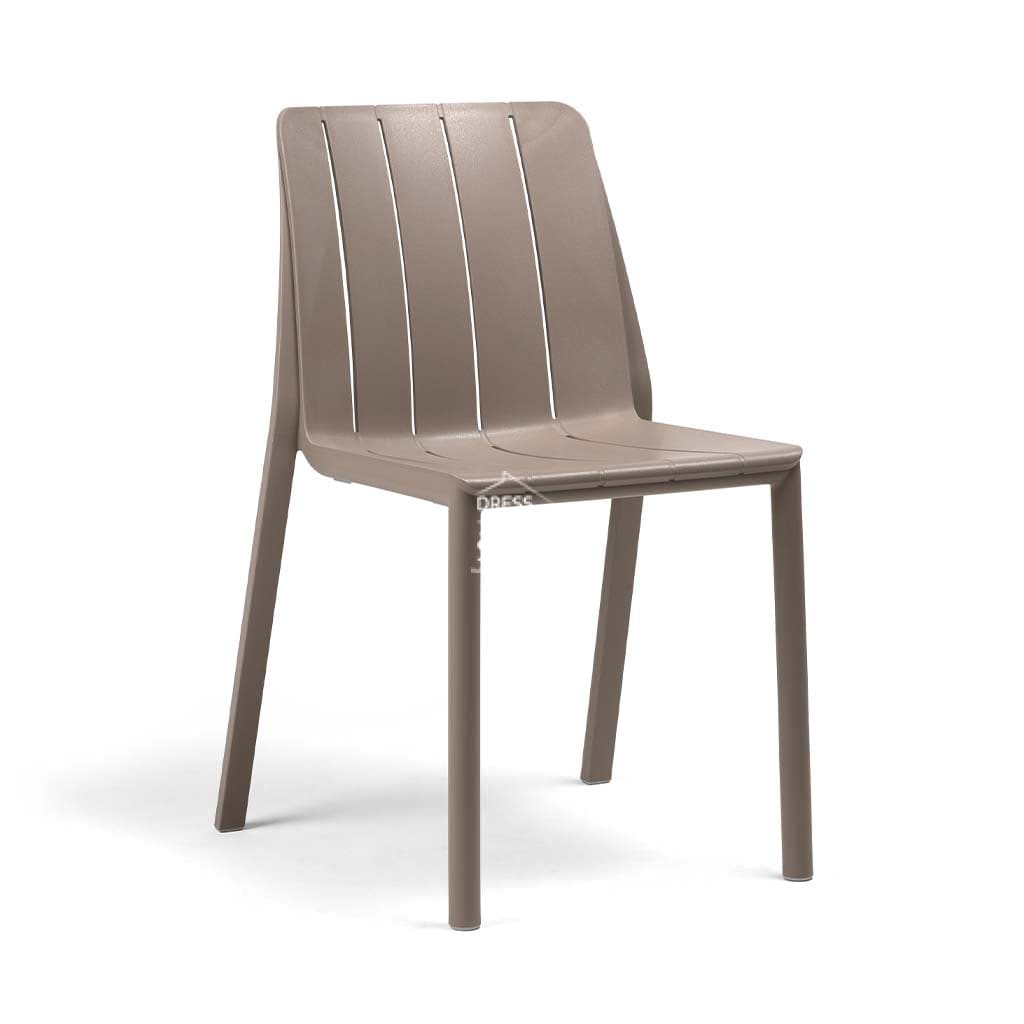 Nardi Tiberina Resin Outdoor Armless Chair - Tortora - SOLD OUT - Outdoor Chair - Nardi