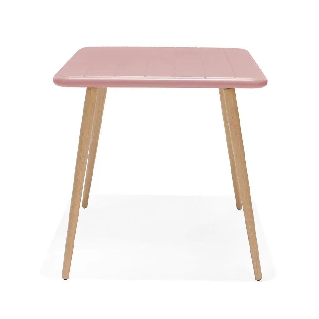 Nassau 3 Piece Bistro Set - Peach Pink - Outdoor Balcony Set - Lifestyle Garden