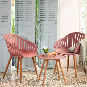 Nassau Chair - Pink Peach - Outdoor-Indoor Chair - Lifestyle Garden