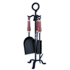 Ned Kelly 3P + Stand Fireplace Tool Set - Fireplace Tool Set - DYS Fireplace Accessories