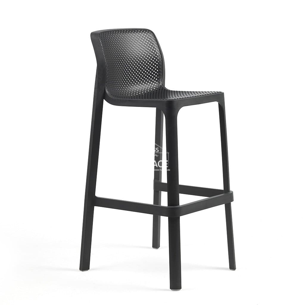 Net Bar Stool - Anthracite - Outdoor Bar Stool - Nardi