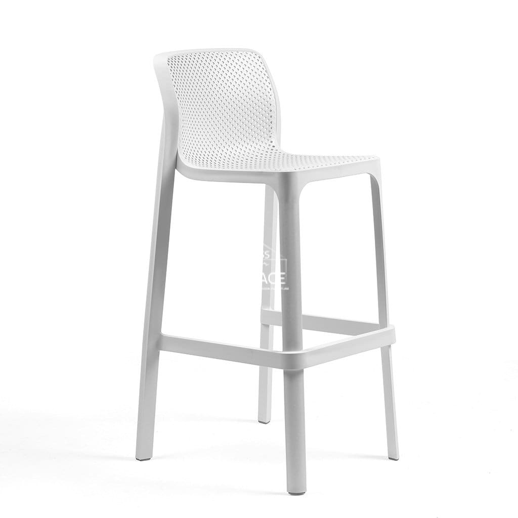 Net Bar Stool - Bianco - Outdoor Bar Stool - Nardi