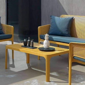Net Coffee Table - White - Outdoor Coffee Table - Nardi