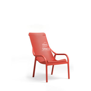 Net Lounge Chair - Coral - Outdoor Lounge Chair - Nardi