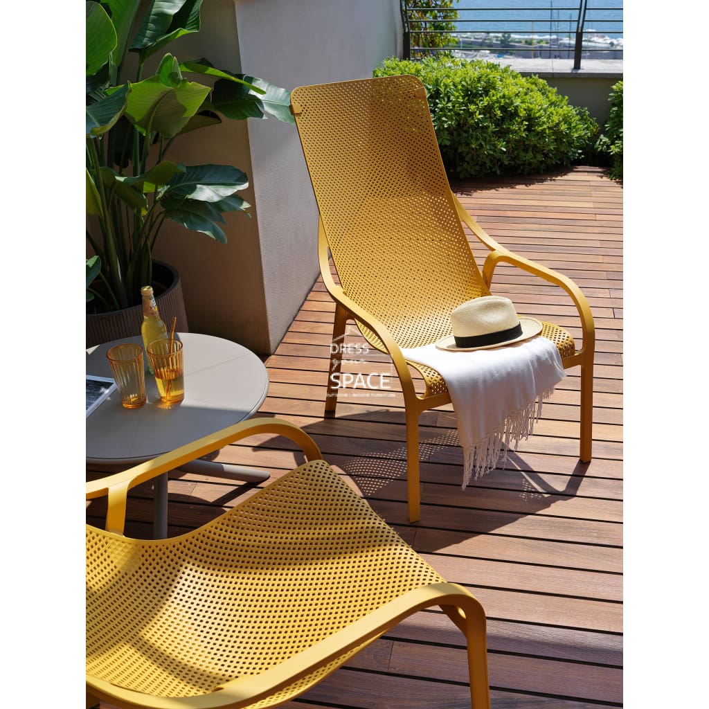 Net Lounge Chair - Mustard - Outdoor Lounge Chair - Nardi